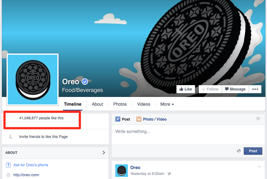 Oreo Likes 2015